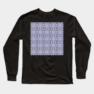 Winter Road Aerial view Kaleidoscope pattern 16 Long Sleeve T-Shirt